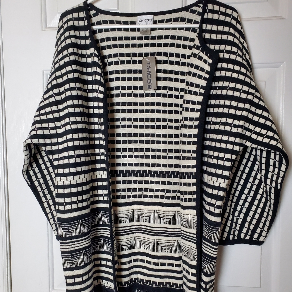 Chico's Cardigan Size 1 Missing Belt